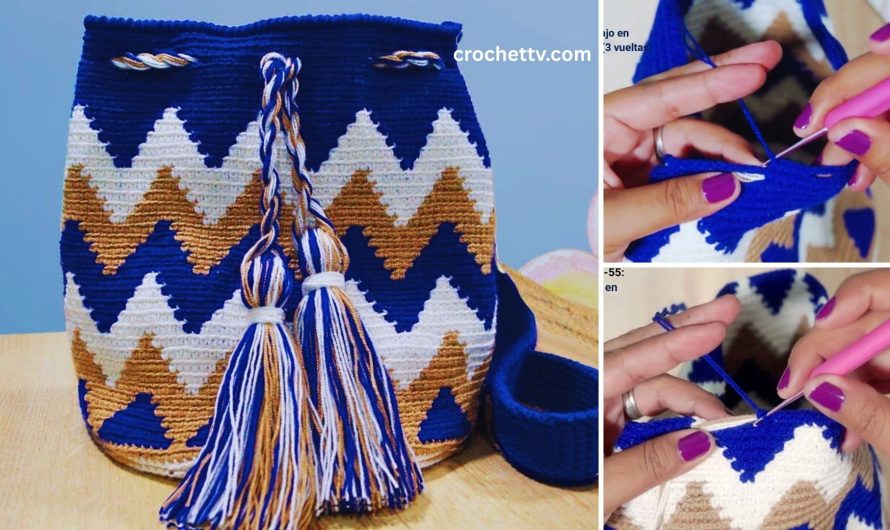 🧶🎒How to Crochet a Backpack with Striped Color – Step-by-Step Guide