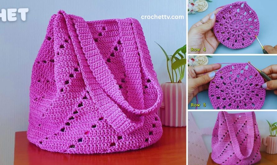 Crochet Tote Bag | Crochet Shoulder Bag Step by Step Tutorial